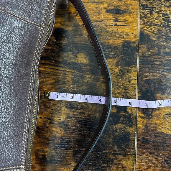 FENDI‎ Vintage Brown Leather Shoulder Tote Bag Large - Picture 16 of 16